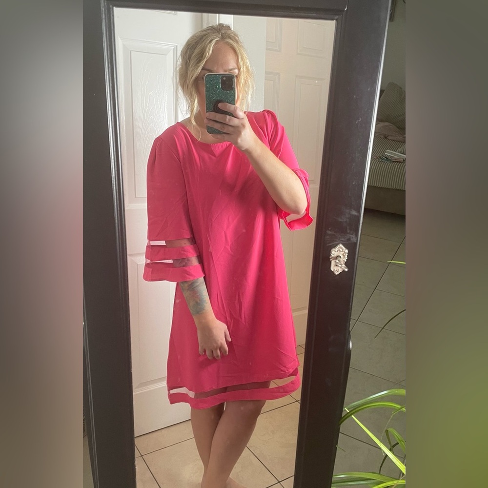 Hot Pink Dress size large